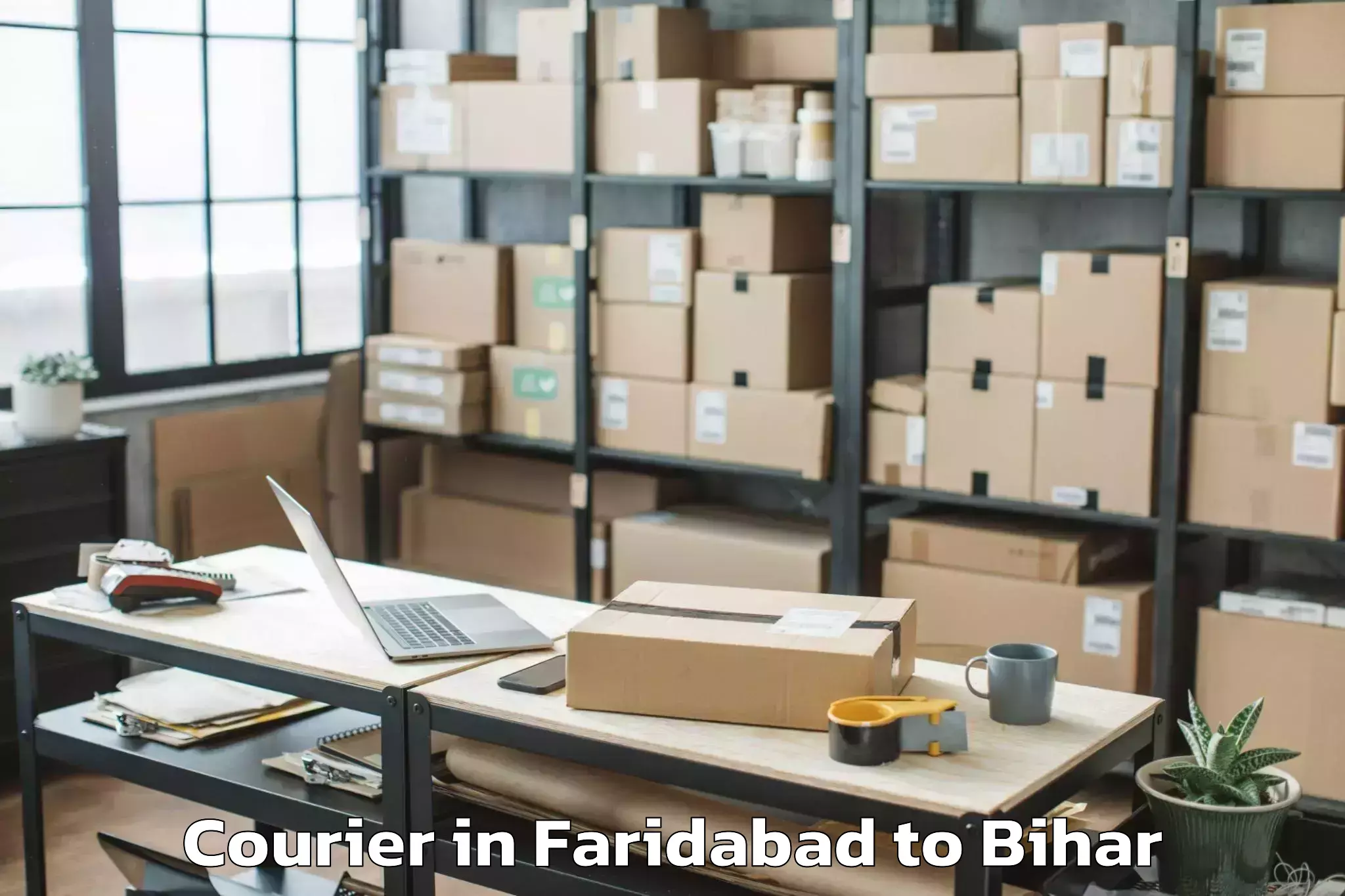 Affordable Faridabad to Teghra Courier